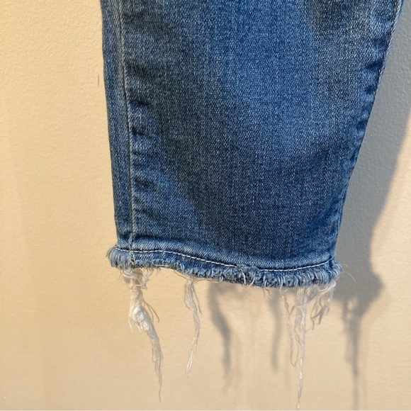 VERVET Sz 29 Ankle Skinny Fit Raw Waist and Hem Mid Wash Jeans - Picture 4 of 13